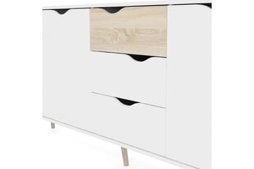 Hostafranc-senkki 40x196 cm - Valkoinen|Luonnonväri - Säilytys - Säilytyskalusteet - Senkki