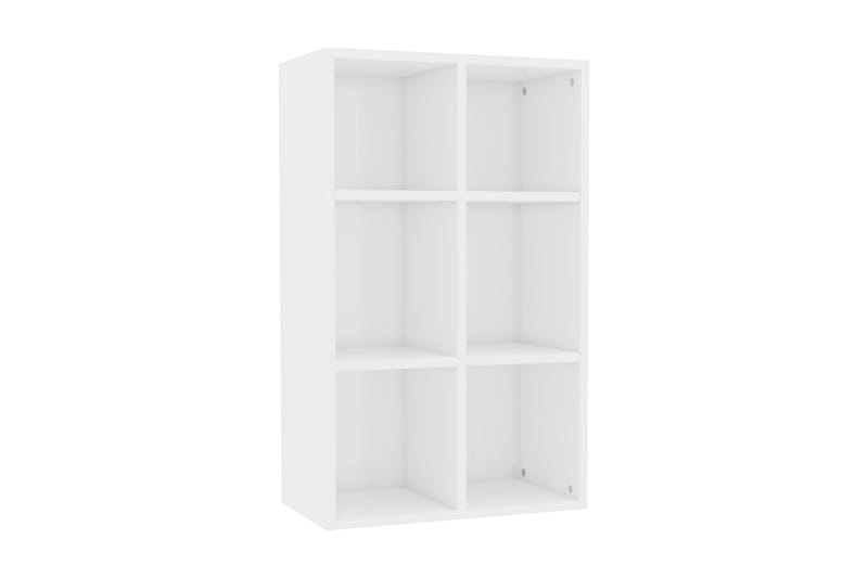 Kirjahylly/senkki korkeakiilto valkoinen 66x30x97,8cm - Valkoinen - Säilytys - Säilytyskalusteet - Senkki