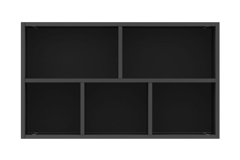Kirjahylly/senkki musta 45x25x80 cm lastulevy - Musta - Säilytys - Säilytyskalusteet - Senkki