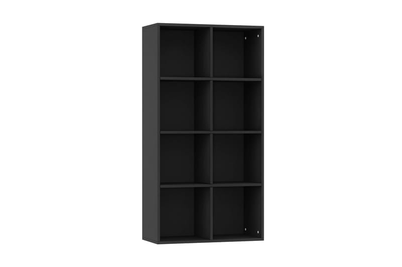 Kirjahylly/senkki musta 66x30x130 cm lastulevy - Musta - Säilytys - Säilytyskalusteet - Senkki