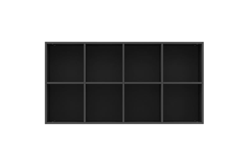 Kirjahylly/senkki musta 66x30x130 cm lastulevy - Musta - Säilytys - Säilytyskalusteet - Senkki