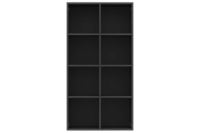 Kirjahylly/senkki musta 66x30x130 cm lastulevy - Musta - Säilytys - Säilytyskalusteet - Senkki
