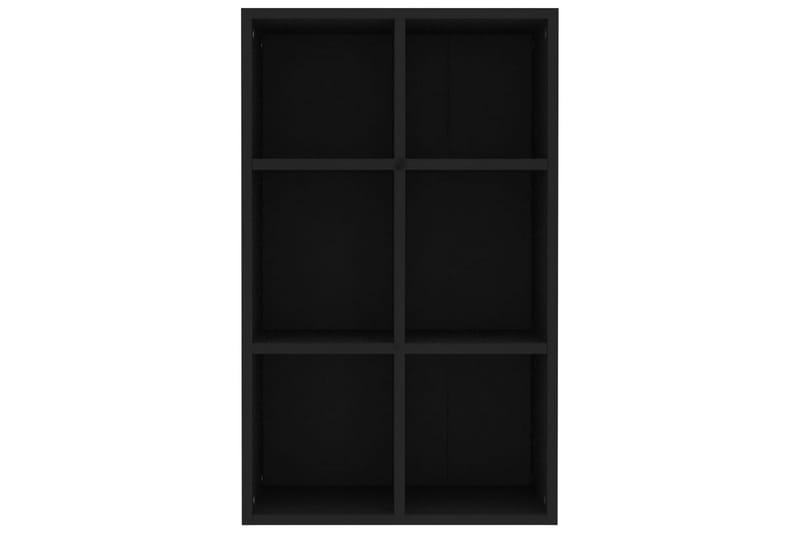 Kirjahylly/senkki musta 66x30x97,8 cm lastulevy - Musta - Säilytys - Säilytyskalusteet - Senkki