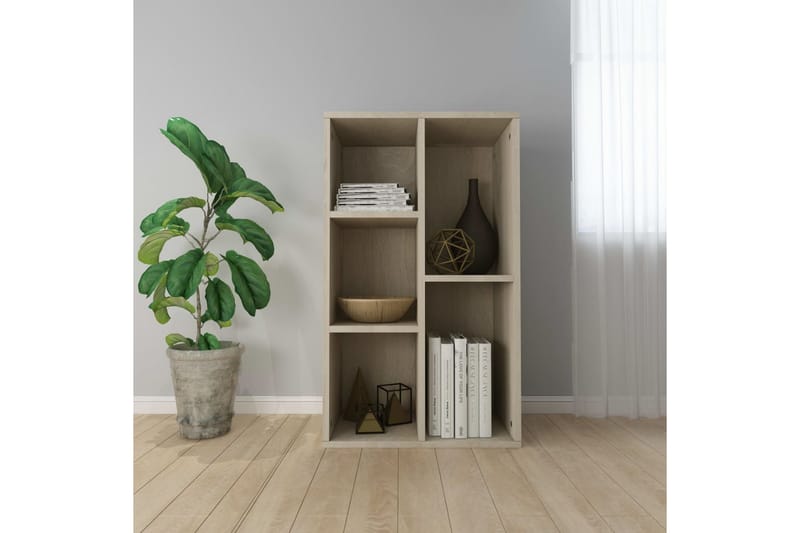Kirjahylly/senkki Sonoma tammi 45x25x80 cm lastulevy - Ruskea - Säilytys - Säilytyskalusteet - Senkki
