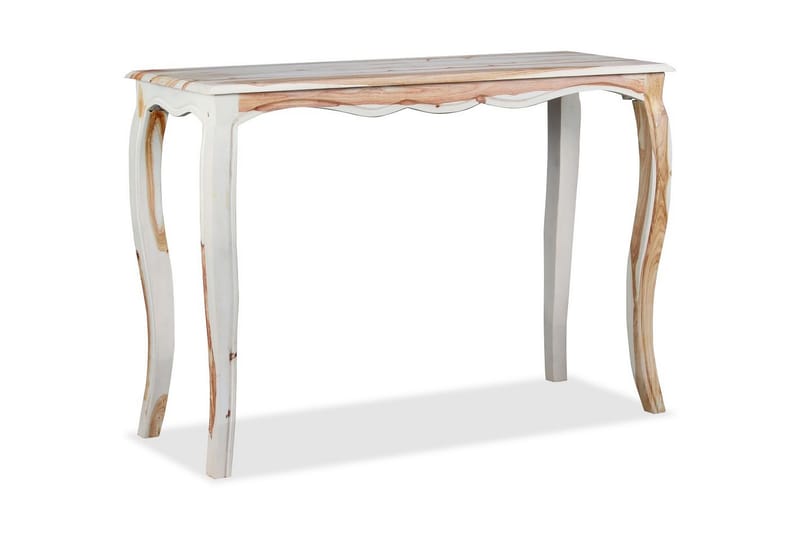 Konsolipöytä kiinteä seesampuu 110x40x76 cm - Valkoinen - Säilytys - Säilytyskalusteet - Senkki