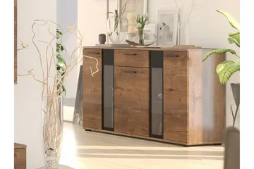 Senkki + LED Leagreen 140 cm - Puu/Luonnonväri/Sininen LED - Säilytys - Säilytyskalusteet - Lipasto
