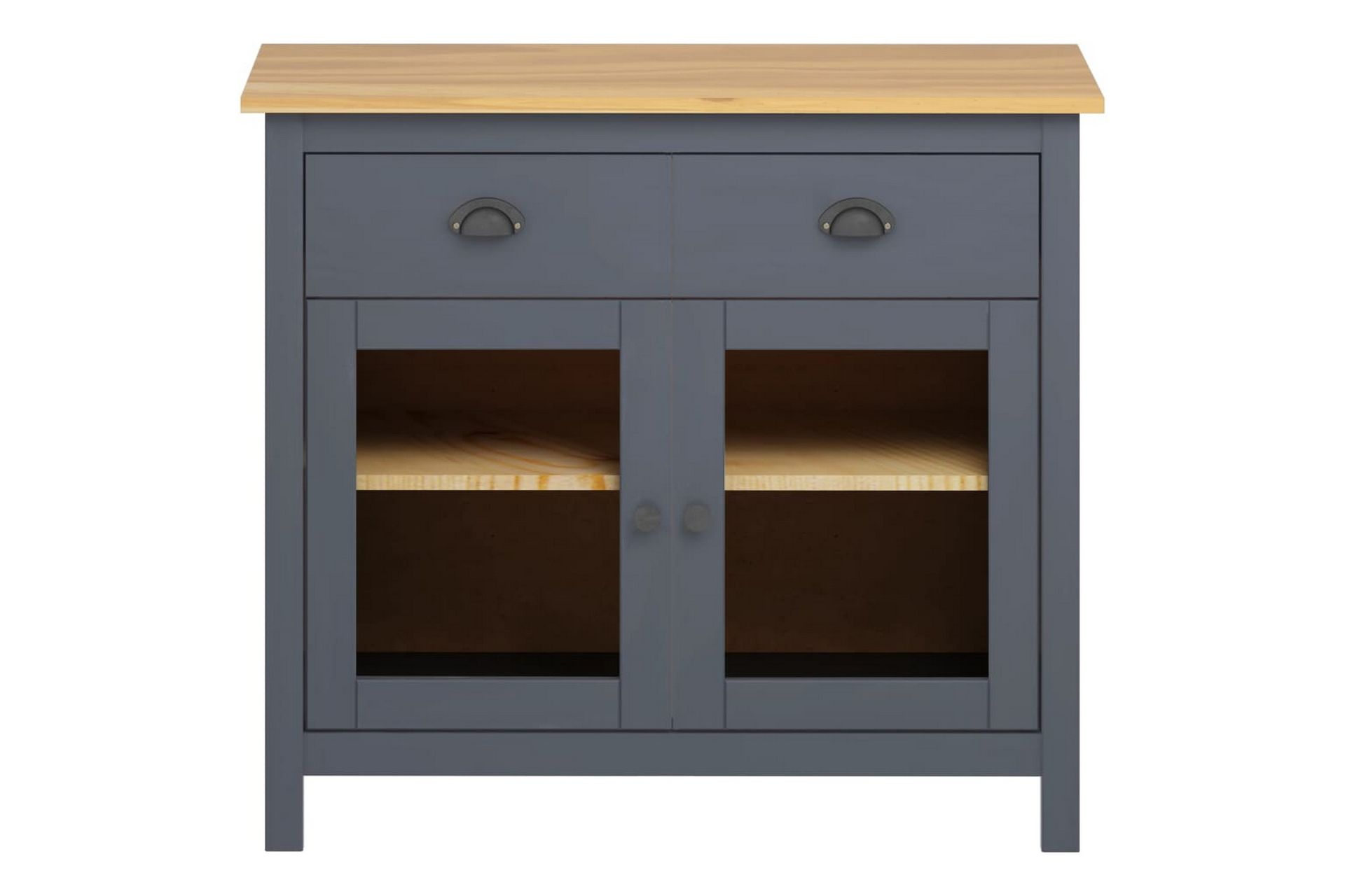 Lipasto Hill Range harmaa 90x40x80 cm täysi mänty - Säilytys - Säilytyskalusteet - Senkki
