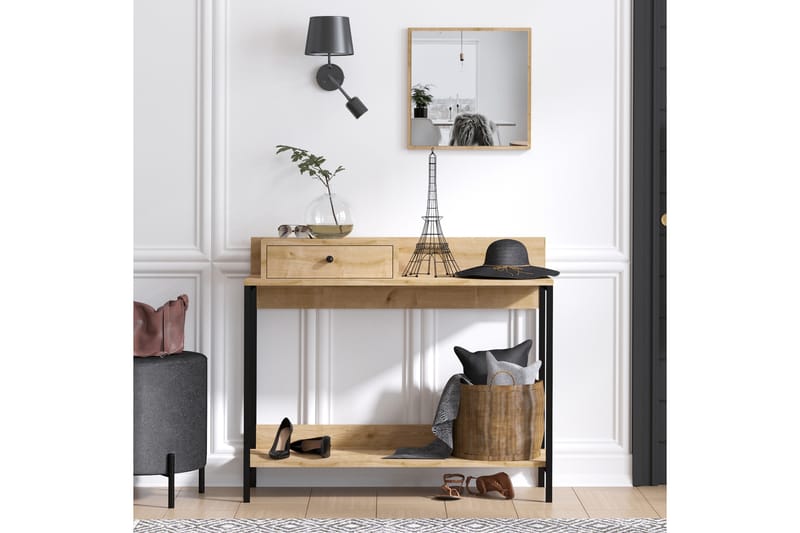 Lipasto Janera 100x35 cm Hylly - Sininen/Luonnonväri - Säilytys - Säilytyskalusteet - Senkki