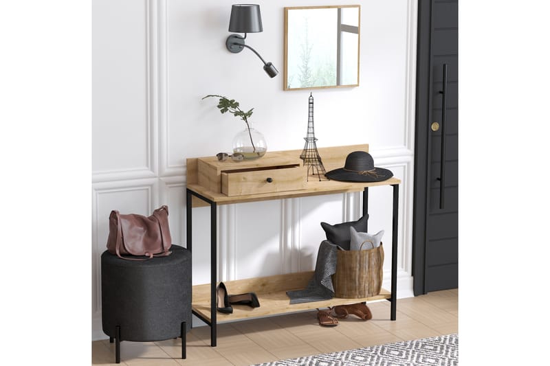 Lipasto Janera 100x35 cm Hylly - Sininen/Luonnonväri - Säilytys - Säilytyskalusteet - Senkki