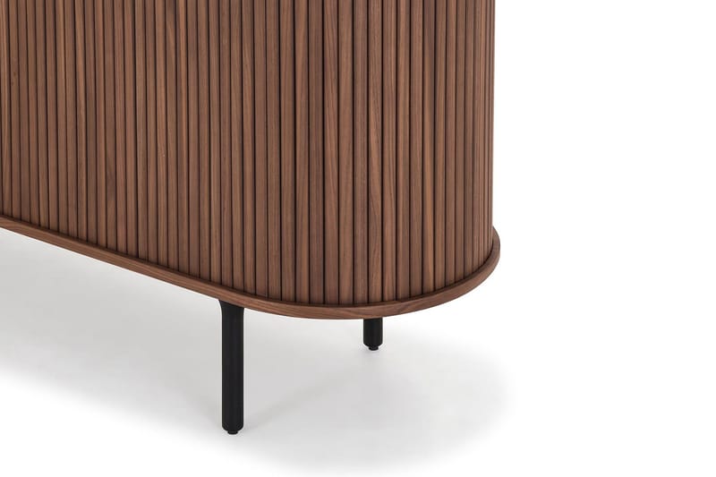 Noira kapea senkki, uritettu, pähkinä, 150x45 cm - Pähkinäpuu / Ruskea - Säilytys - Säilytyskalusteet - Senkki