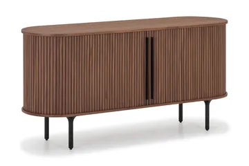 Noira kapea senkki, uritettu, pähkinä, 150x45 cm - Pähkinäpuu / Ruskea - Säilytys - Säilytyskalusteet - Senkki