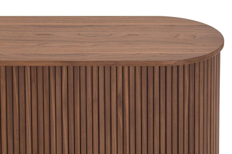 Noira kapea senkki, uritettu, pähkinä, 150x45 cm - Pähkinäpuu / Ruskea - Säilytys - Säilytyskalusteet - Senkki
