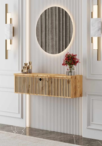 Senkki Nordure Mimosa (90 x 26 x 22 cm) Atlantic Pine - Atlantic Pine - Säilytys - Säilytyskalusteet - Senkki