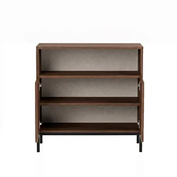 Senkki Nordure Palmer (80 x 80 x 40 cm) Milano pähkinä musta - Milano Walnut ja musta - Säilytys - Säilytyskalusteet - Senkki