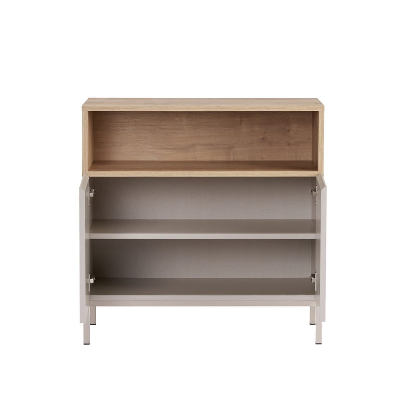 Senkki Nordure Palmer (80 x 80 x 40 cm) Hiekkakivi safiiri tammi - Hiekkakivi safiiri tammi - Säilytys - Säilytyskalusteet - Senkki
