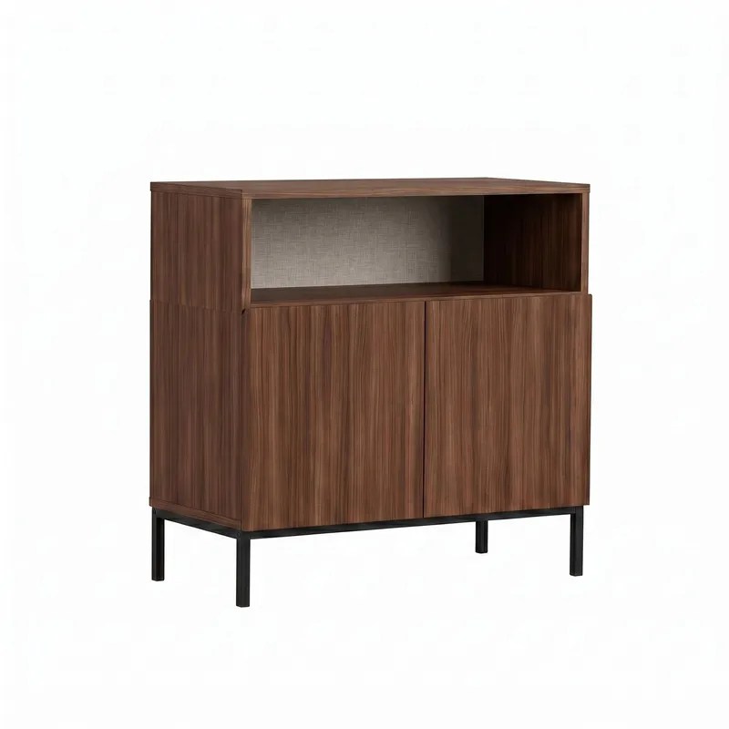 Senkki Nordure Palmer (80 x 80 x 40 cm) Milano pähkinä musta, Milano Walnut ja musta