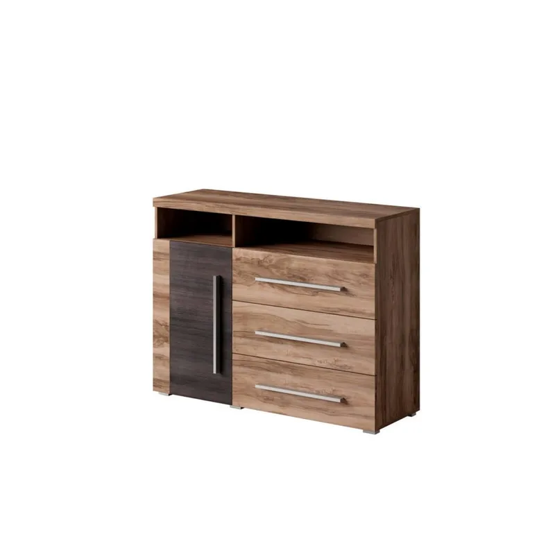 Senkki Roger 1 Ovi ja 3 Laatikkkoa, Satiini Pähkinäpuu