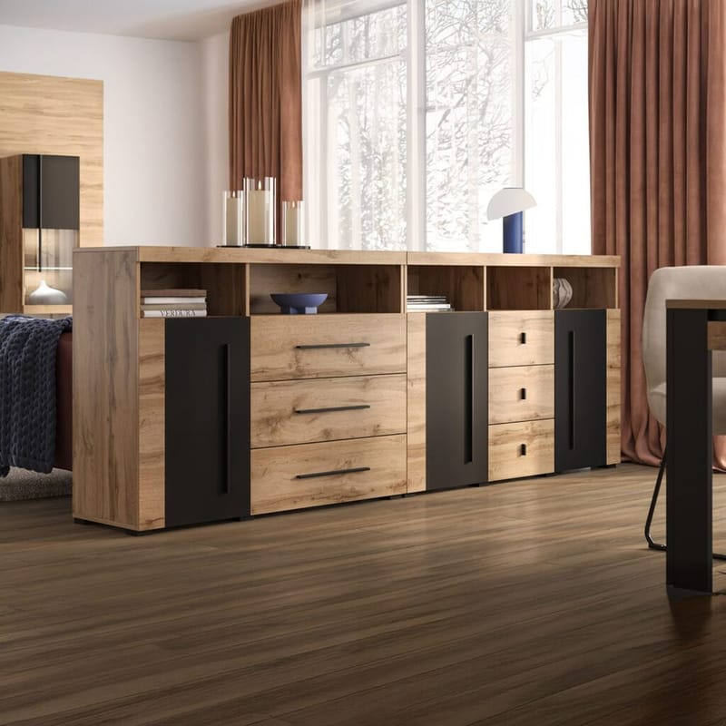 Senkki Roger 1 Ovi ja 3 Laatikkkoa - Wotan tammi - Säilytys - Säilytyskalusteet - Senkki