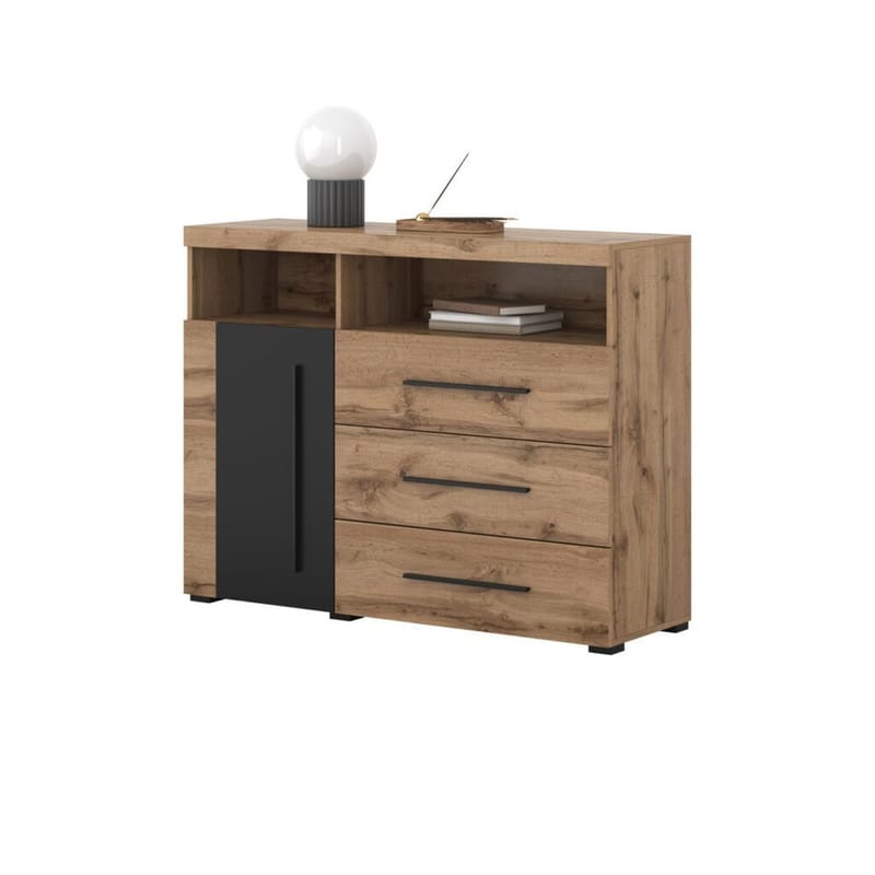 Senkki Roger 1 Ovi ja 3 Laatikkkoa - Wotan tammi - Säilytys - Säilytyskalusteet - Senkki