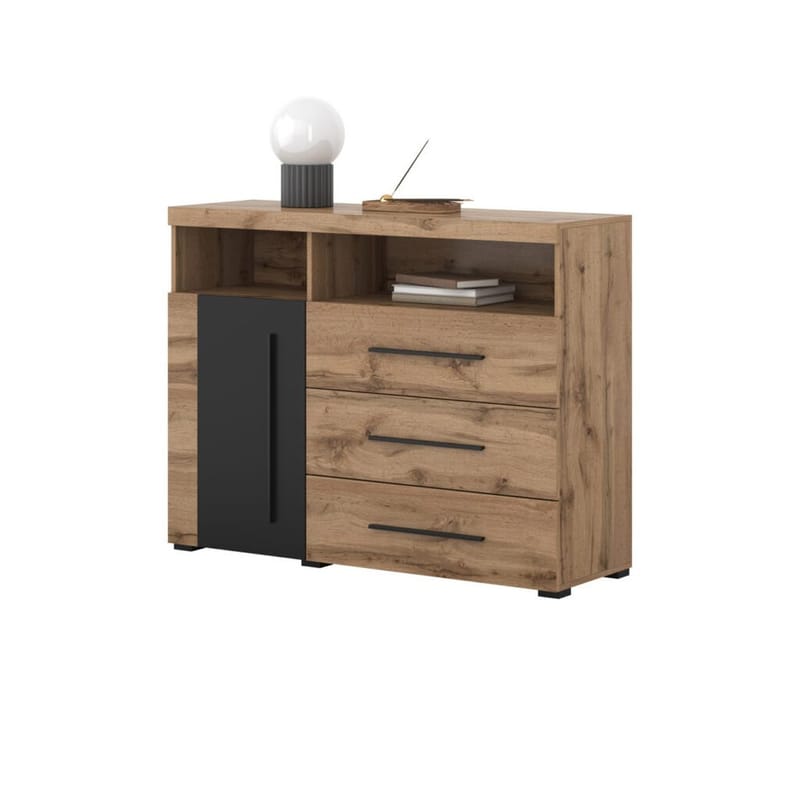 Senkki Roger 1 Ovi ja 3 Laatikkkoa - Wotan tammi - Säilytys - Säilytyskalusteet - Senkki