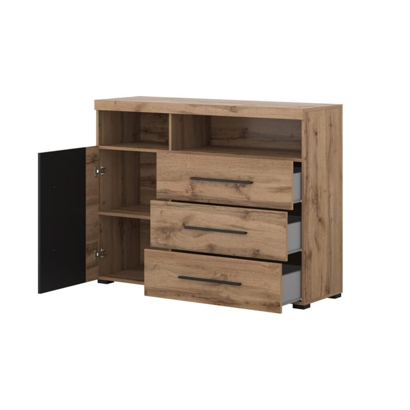 Senkki Roger 1 Ovi ja 3 Laatikkkoa - Wotan tammi - Säilytys - Säilytyskalusteet - Senkki