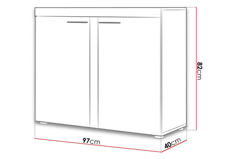 Rumba Senkki 97,2x40,3x82 cm - Senkki