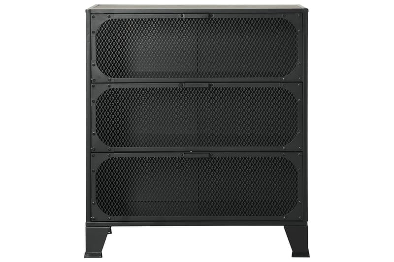 Säilytyskaapit 2 kpl harmaa 72x36x82 cm metalli ja MDF - Harmaa - Säilytys - Säilytyskalusteet - Senkki