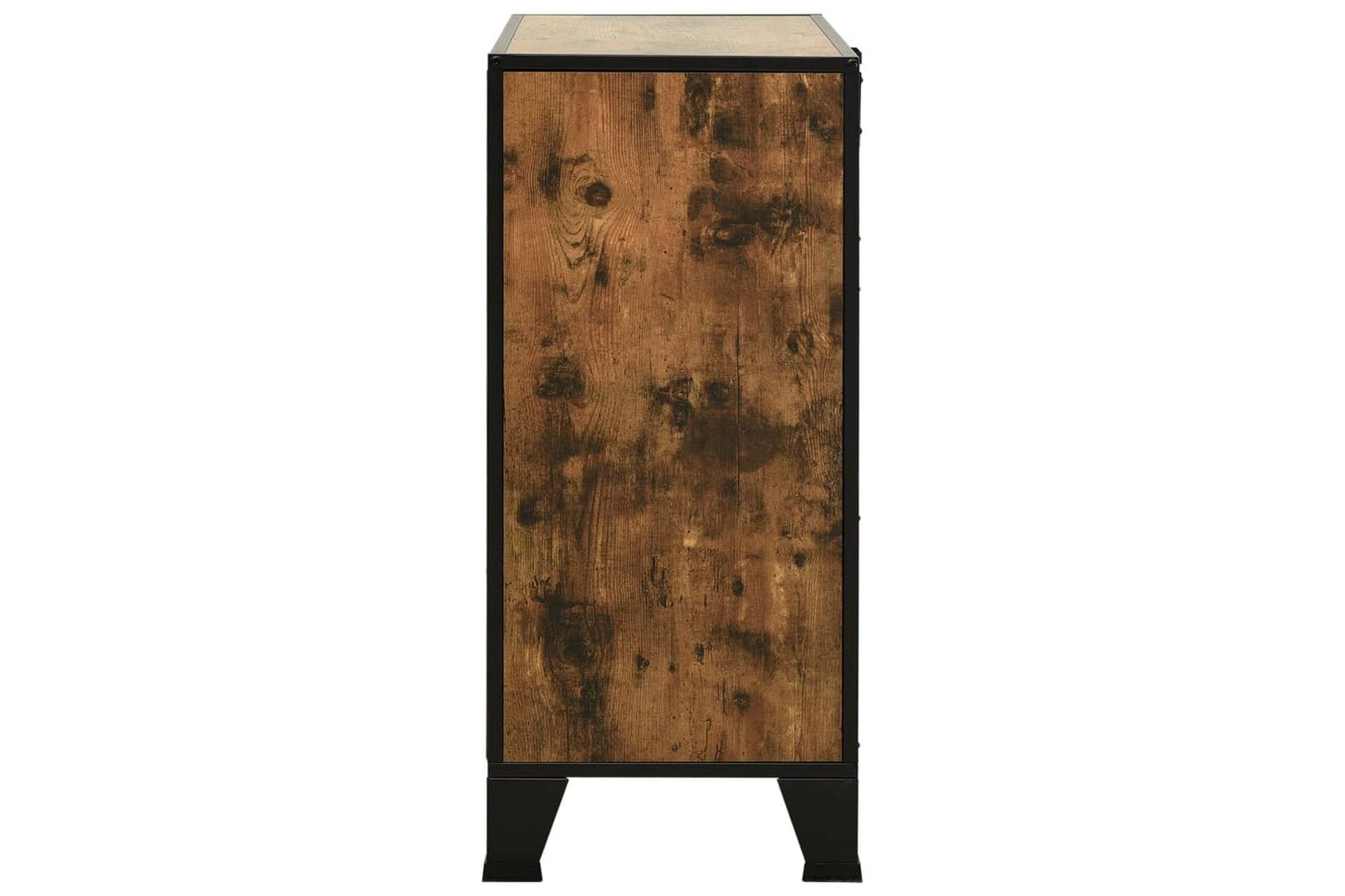 Säilytyskaapit 2kpl rustiikkinen ruskea 72x36x82 cm metalli/ - Ruskea - Säilytys - Säilytyskalusteet - Senkki