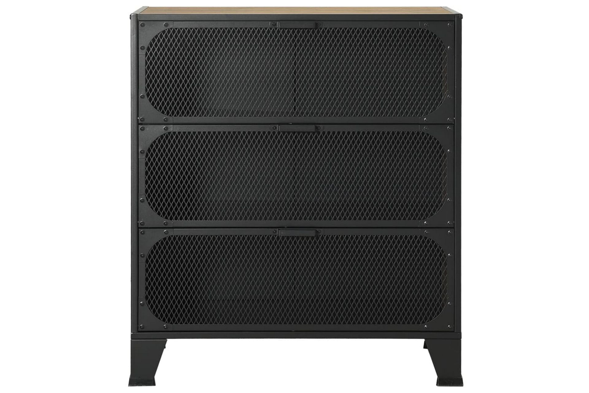 Säilytyskaapit 2kpl rustiikkinen ruskea 72x36x82 cm metalli/ - Ruskea - Säilytys - Säilytyskalusteet - Senkki