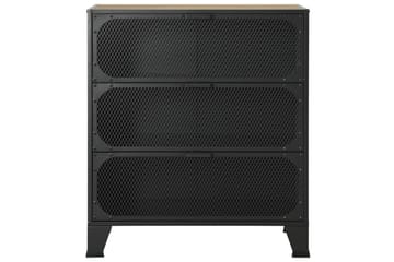 Säilytyskaapit 2kpl rustiikkinen ruskea 72x36x82 cm metalli/ - Ruskea - Säilytys - Säilytyskalusteet - Senkki
