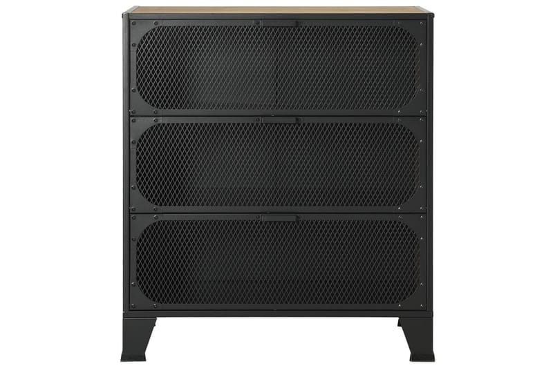 Säilytyskaapit 2kpl rustiikkinen ruskea 72x36x82 cm metalli/ - Ruskea - Säilytys - Säilytyskalusteet - Senkki
