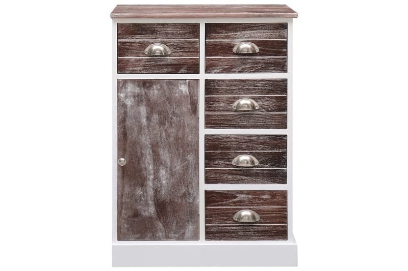Senkki 10 vetolaatikolla ruskea 113x30x79 cm puu - Ruskea - Säilytys - Säilytyskalusteet - Senkki