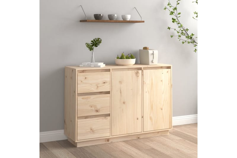 Senkki 111x34x75 cm täysi mänty - Ruskea - Säilytys - Säilytyskalusteet - Senkki