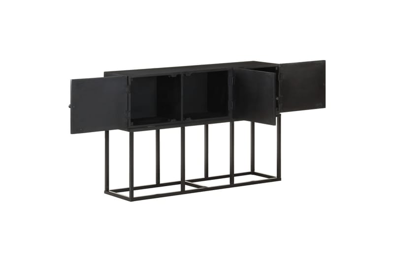 Senkki 115x30x76 cm täysi mangopuu - Musta - Säilytys - Säilytyskalusteet - Senkki