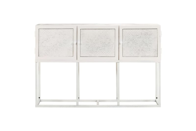 Senkki 115x30x76 cm täysi mangopuu - Valkoinen - Säilytys - Säilytyskalusteet - Senkki