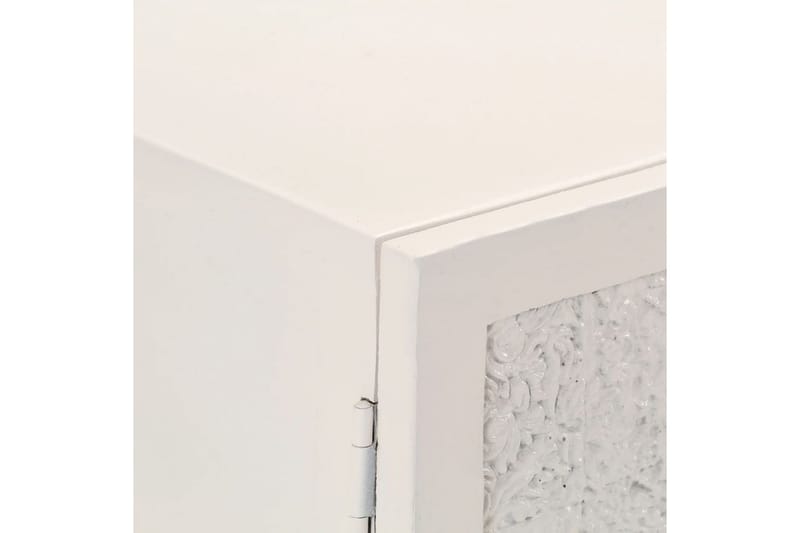 Senkki 115x30x76 cm täysi mangopuu - Valkoinen - Säilytys - Säilytyskalusteet - Senkki