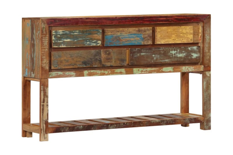 Senkki 120x30x75 cm kierrätetty puu - Monivärinen - Säilytys - Säilytyskalusteet - Senkki