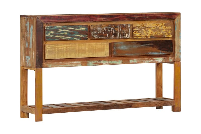 Senkki 120x30x75 cm kierrätetty puu - Monivärinen - Säilytys - Säilytyskalusteet - Senkki