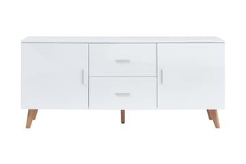 Senkki 160x40x70 cm MDF valkoinen - Valkoinen - Säilytys - Säilytyskalusteet - Senkki