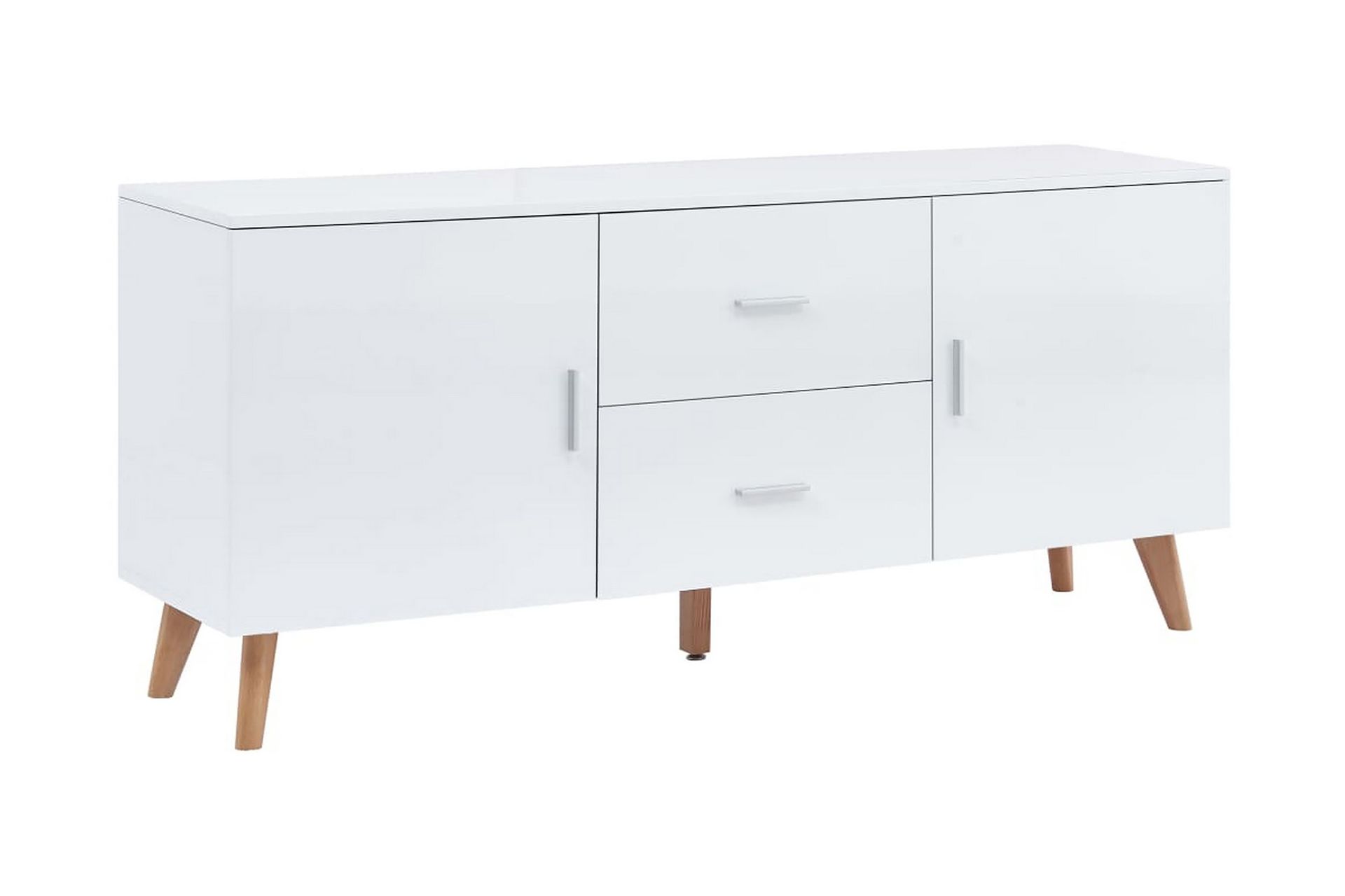 Senkki 160x40x70 cm MDF valkoinen - Valkoinen - Säilytys - Säilytyskalusteet - Senkki
