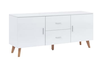 Senkki 160x40x70 cm MDF valkoinen - Valkoinen - Säilytys - Säilytyskalusteet - Senkki