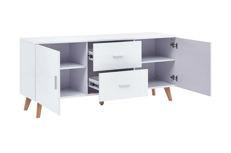 Senkki 160x40x70 cm MDF valkoinen - Valkoinen - Säilytys - Säilytyskalusteet - Senkki