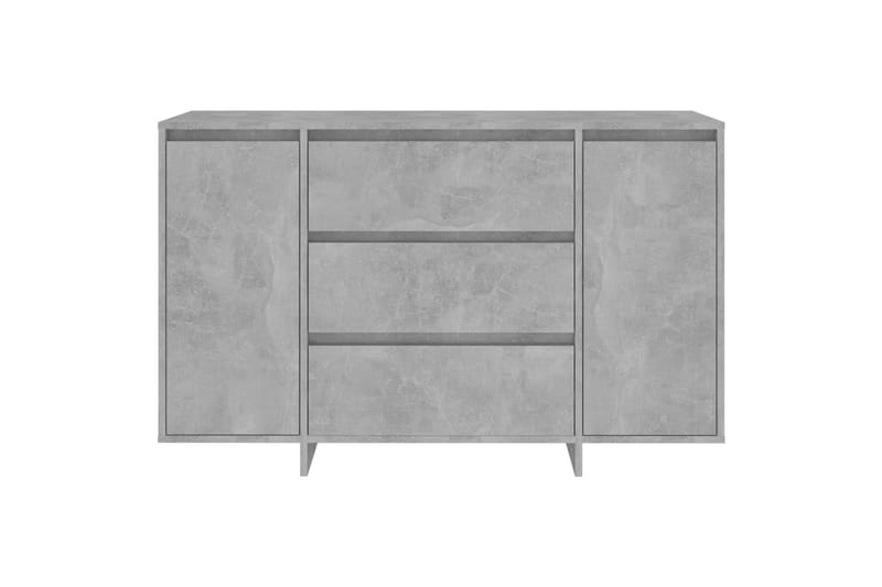 Senkki 3 vetolaatikolla betoninharmaa 120x41x75 cm lastulevy - Harmaa - Säilytys - Säilytyskalusteet - Senkki