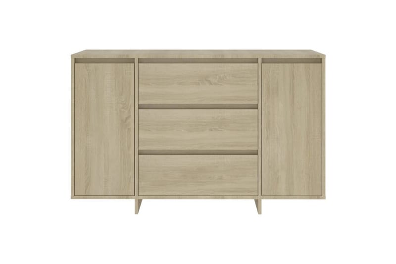 Senkki 3 vetolaatikolla Sonoma-tammi 120x41x75 cm lastulevy - Ruskea - Säilytys - Säilytyskalusteet - Senkki