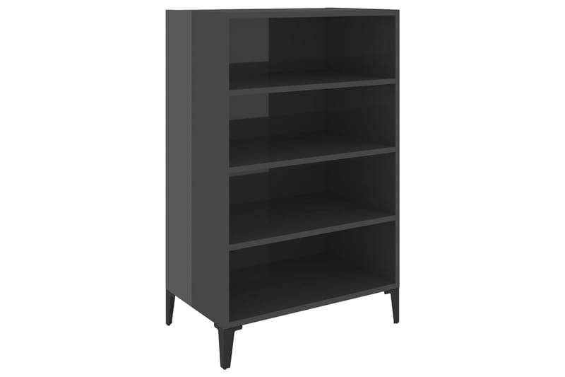 Senkki  57x35x90 cm - Korkeakiilto Harmaa - Säilytys - Säilytyskalusteet - Senkki