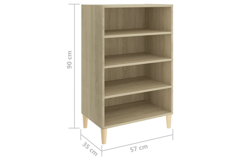 Senkki 57x35x90 cm Sonoma-tammi - Ruskea - Säilytys - Säilytyskalusteet - Senkki