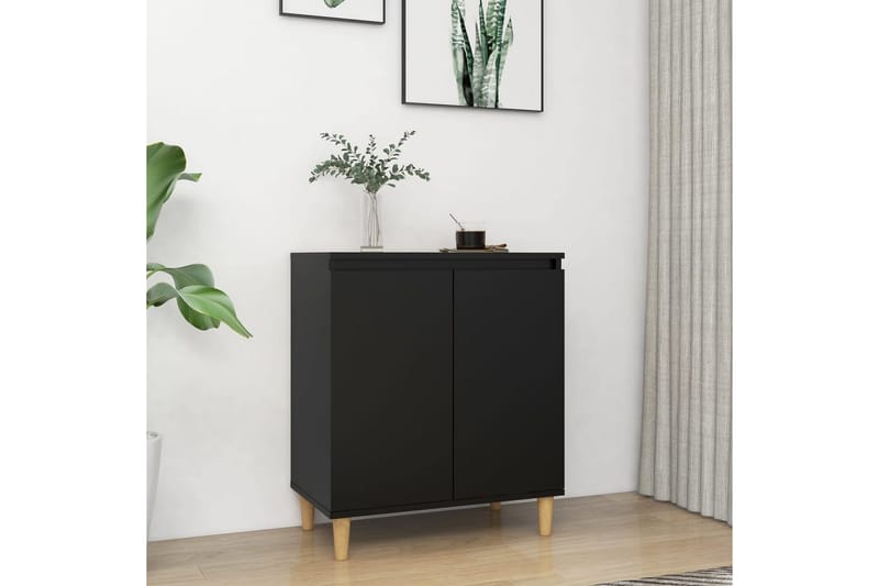 Senkki 60x35x70cm Puujalat - Musta - Säilytys - Säilytyskalusteet - Senkki