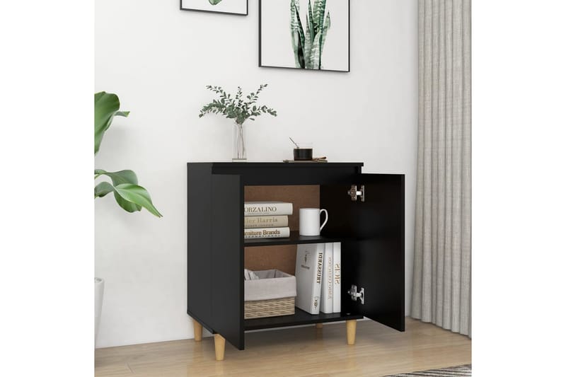 Senkki 60x35x70cm Puujalat - Musta - Säilytys - Säilytyskalusteet - Senkki