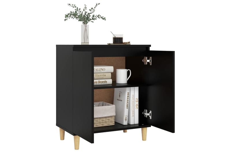 Senkki 60x35x70cm Puujalat - Musta - Säilytys - Säilytyskalusteet - Senkki