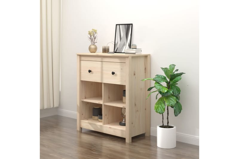 Senkki 70x35x80 cm täysi mänty - Ruskea - Säilytys - Säilytyskalusteet - Senkki